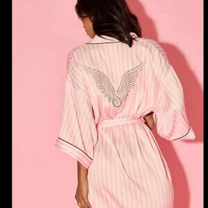 Victoria’s Secret Fashion Show 2025 Rhinestone Angel Wings Robe Stripe XS/S M/L
